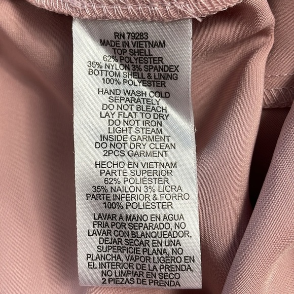 New Alex Evenings Lace Overlay Maxi Dress Gown Mother of the Bride Blush 10 - Picture 11 of 12